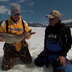 Frozen Mogan - LAKE TROUT fishing in Colorado