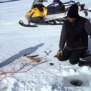 Ice Fishing Ling Cod