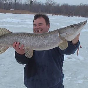 Pike fishing on the ice