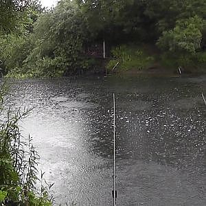 Barbel Fishing on the River Swale  9 - A shunned peg, spot the lightning (4m33s) and a nice barbel