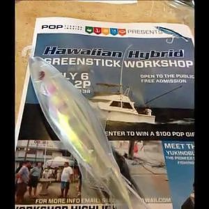 GREENSTICK FISHING - TUNA JUMPING ON NEW HAWAIIAN HYBRID GREENSTICKS