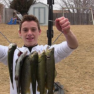 Trout fishing with one of the best lures- Brown and Rainbow Trout