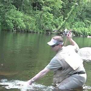 Monster Rainbow Trout Caught On Ultralight Fishing Tackle