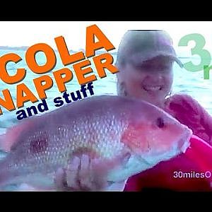 30milesOut.com~ KAYAK FISHING SHARK AND RED SNAPPER PENSACOLA florida how to