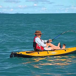 Shark vs Inflatable Torres Strait Whaler Shark Fishing Australia 2011