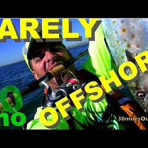 30milesOut.com~ BARELY OFFSHORE- kayak fishing TOP WATER spanish mackerel