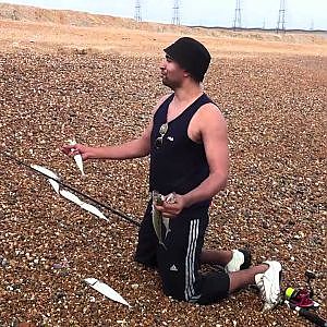 Mackerel Fishing in Lydd beach. Dover