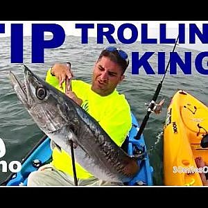 30milesOut.com- TY TIP, OFFSHORE KING MACKEREL TROLLING kayak fishing HOW TO