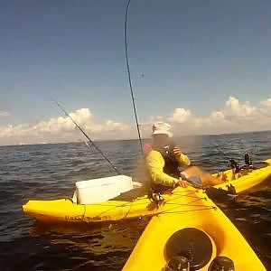 GoPro: Crazy King Mackerel Kayak Fishing Panama City Beach , Lost!!!