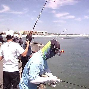 [Pier Fishing #25] Okaloosa island (Apr 12, 2013) - Spanish Mackerel