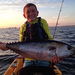 Kayak Fishing Trip Gone Right! Tuna Shark Cobia Red Snapper King Mackerel