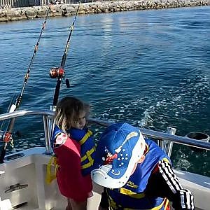 Trolling for Spanish Mackerel while fishing in Orange Beach Alabama