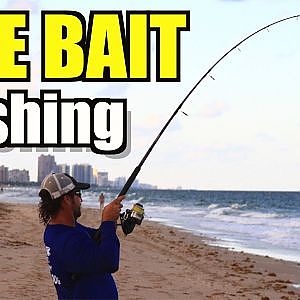 Inshore Live Bait Fishing On The Beach Mullet Run