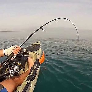 Kayak Fishing - Spinning al Tonno Rosso ( Bluefin Tuna ) C&R