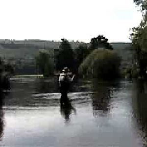 Fly fishing for sea trout