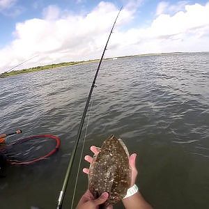 Flounder fishing Galveston, Tx (09-20-14) GoPro Hero3+ 720p HD