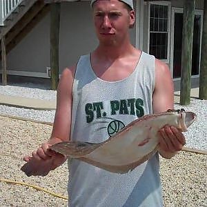 Big New Jersey Flounder (Caught behind LBI) Fishing