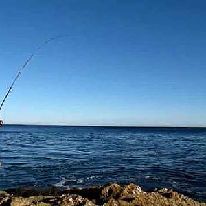 Popping for Bluefin Tuna (9kgs) off the Rocks in WA