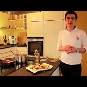 Rezept: Italienische Pasta (Zitronenpasta) mit Thunfisch, gebackenen Oliven und Kapern