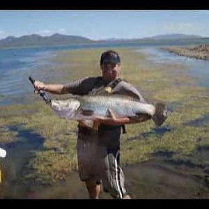 Kayaks hit awoonga 2007 Barra fishing