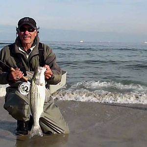 Fly Fishing NJ for Striped Bass in the NJ Surf