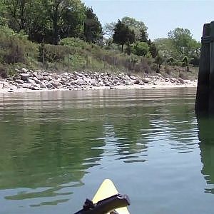 Fly Fishing for Striped Bass on Kayak. Long Island, New York