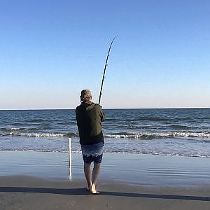 North Myrtle Beach S.C. USA Surf Fishing