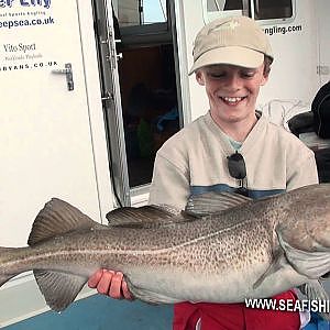 The next generation of boat fishing angler out of Weymouth