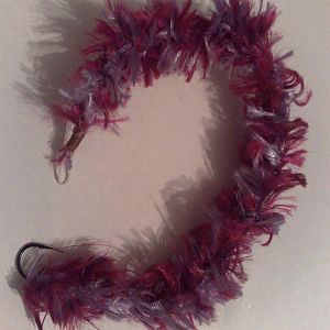 Kuschelwurm violett/lilla