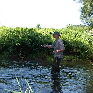 Fliegenfischen im Lachsbach