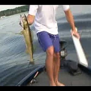 8-13-08 Bass Fishing Part 1, Joey on Fire by Kevin Wakeman MD