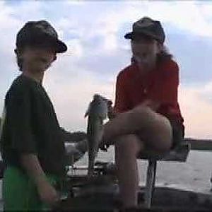 Taylor and Ty Bass Fishing