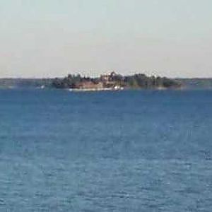 Chimney and Jorgestadt Islands Along 1000 Islands Parkway