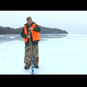 Ice Fishing Tips for Using Augers : Perch Ice Fishing Tips