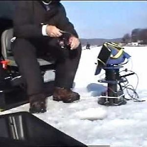 Ice Fishing - Perch On Tip-ups and Jig