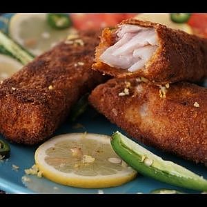 Ethiopian Food -  Fried Fish n Mitmita recipe -  Breaded Nile perch Asa Injera Kitfo Doro Berbere