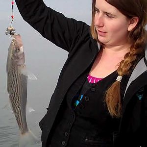 THREE GIRLS FISHING