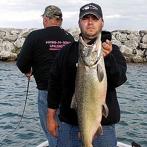 Best Ranger Boat Lake Michigan Catching Salmon Fishing Video Ever - HawgNSonsTV