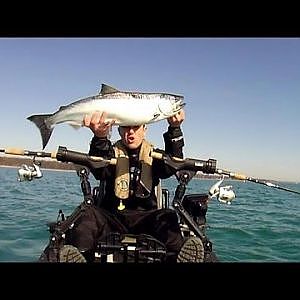 Kayak Fishing: Spring Lake Huron Salmon & Trout