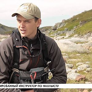 Atlantic Salmon fly fishing oh the Rynda river Russia 2012.