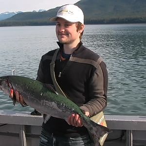 Fishing for Alaskan King Salmon