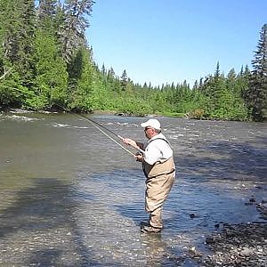 Atlantic Salmon Spey Fly fishing gaspe Quebec  July 2011