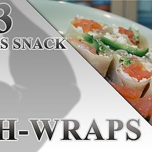 Wraps mit Lachs, Avokado und körniger Frischkäse - FITNESS SNACK #13