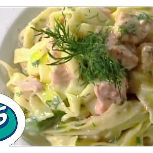 Kochen mit VOM FASS: Südtiroler Tagliatelle mit Spargel-Lachs-Sauce