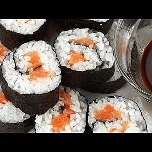 Sushi mit Lachs