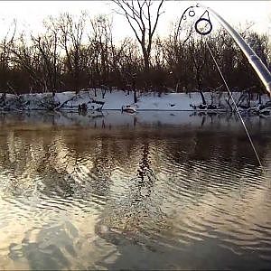 Muskie Fishing - Salt Creek/Busse Wood Illinois - February 9, 2014