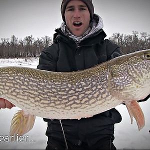 Trophy River Pike Caught Twice - Uncut Angling - December 31, 2013