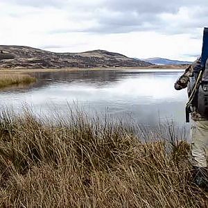 Pike fly fishing in northern Scotland