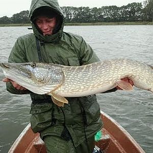 123cm Hecht und mehr, Angeln am Bodden im Oktober 2012