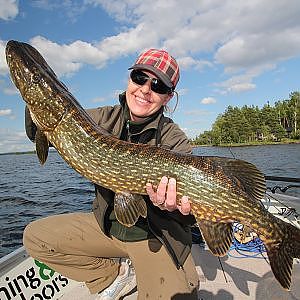 Angeln in Schweden auf Hecht , Barsch - Pike and Perch Fishing Sweden , Lake Runn